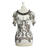 Roberto Cavalli Top mit floralem Print