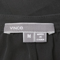Vince Zijden blouse in zwart
