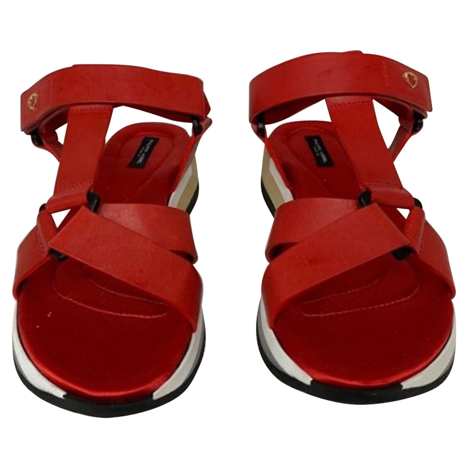 Philippe Model Sandalen aus Leder in Rot