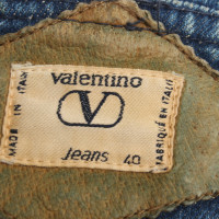 Valentino Garavani Jacke/Mantel aus Baumwolle in Blau