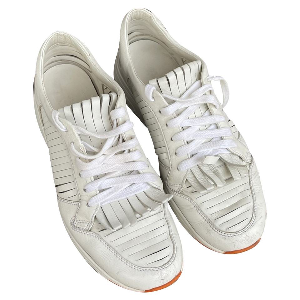 Gucci Chaussures de sport en Cuir en Blanc