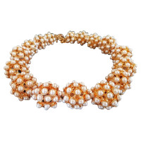 J. Crew Gold and pearl necklace