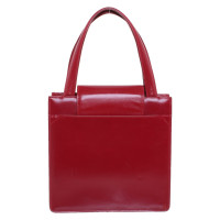 Bulgari Handtasche aus Leder in Rot