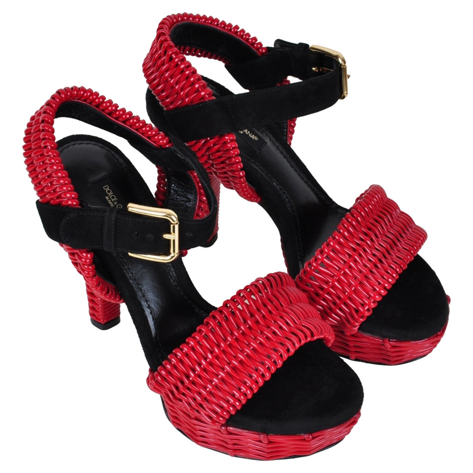 Dolce & Gabbana Sandaletten in Rot