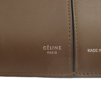 Céline Tri Fold Shoulder Bag en Cuir en Vert