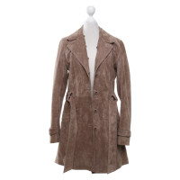 Oakwood Veste/Manteau en Cuir en Taupe