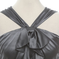 John Galliano Kleid aus Seide in Grau