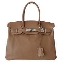 Hermès Birkin Bag 30 aus Leder in Beige