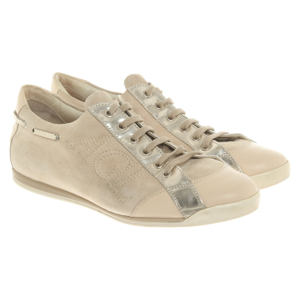 Agl Sneaker in Pelle in Beige