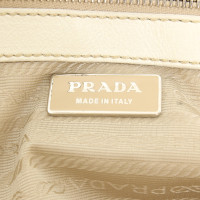 Prada Handtasche aus Leder in Weiß