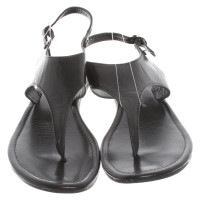 Bruuns Bazaar Sandalen aus Leder in Schwarz