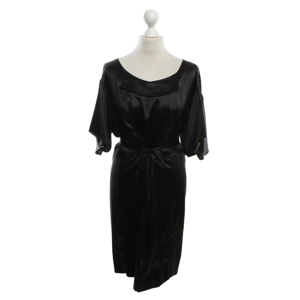 Stella McCartney zijden jurk in zwart