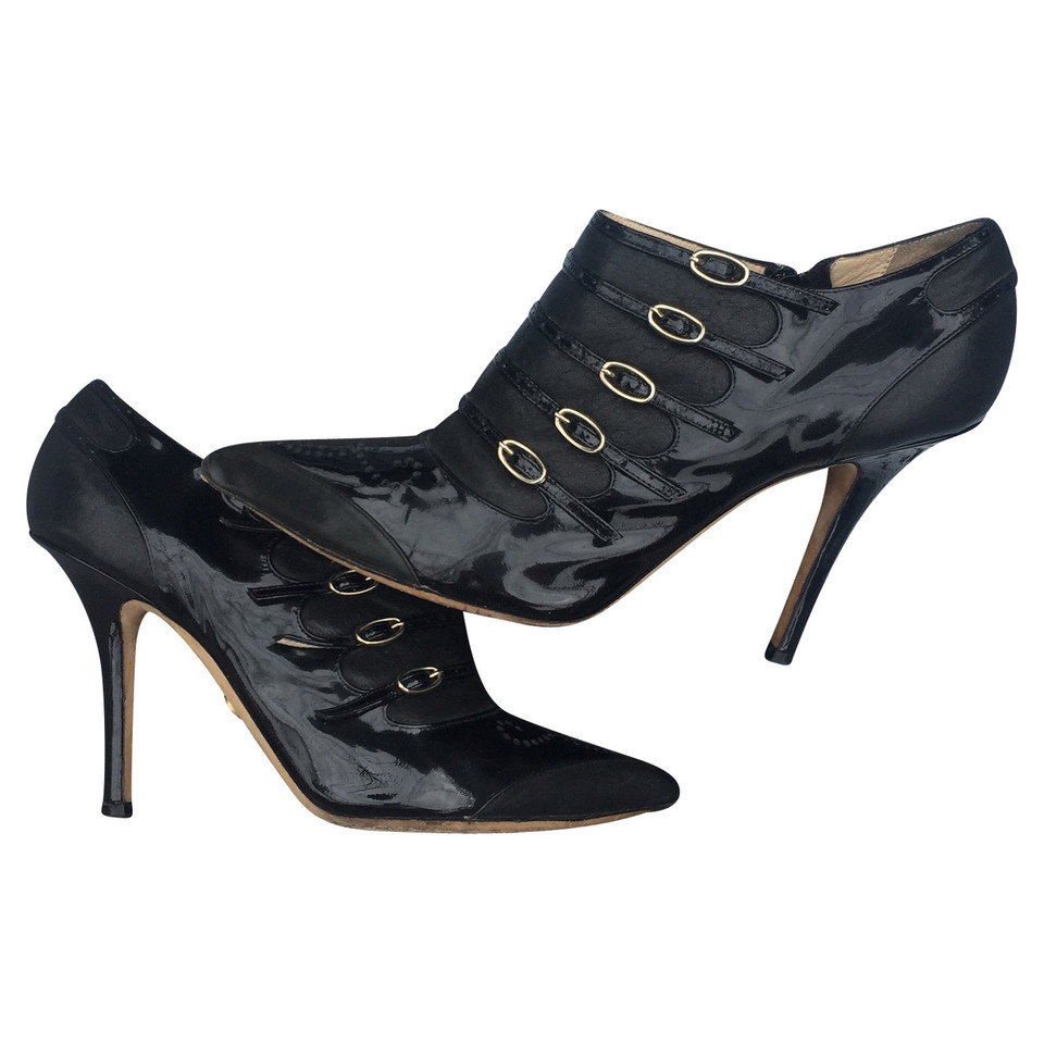 Emilio Pucci Ankle boots Patent leather in Black
