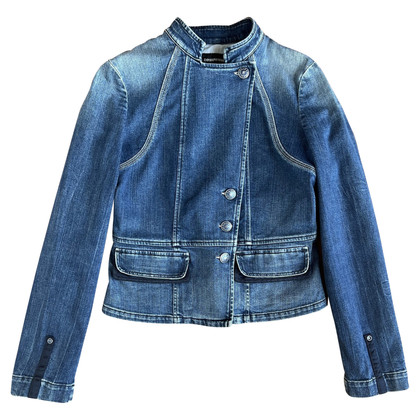Emporio Armani Jacket/Coat Jeans fabric in Blue