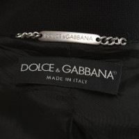 Dolce & Gabbana Satin-Blouson in Schwarz