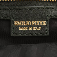 Emilio Pucci Borsa in pelle verde scuro