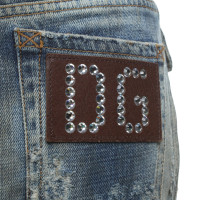 Dolce & Gabbana Gonna di jeans nell'aspetto usato
