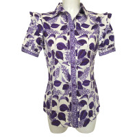 Just Cavalli Short sleeve blouse with a floral pattern