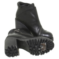 Ash Black ankle boots