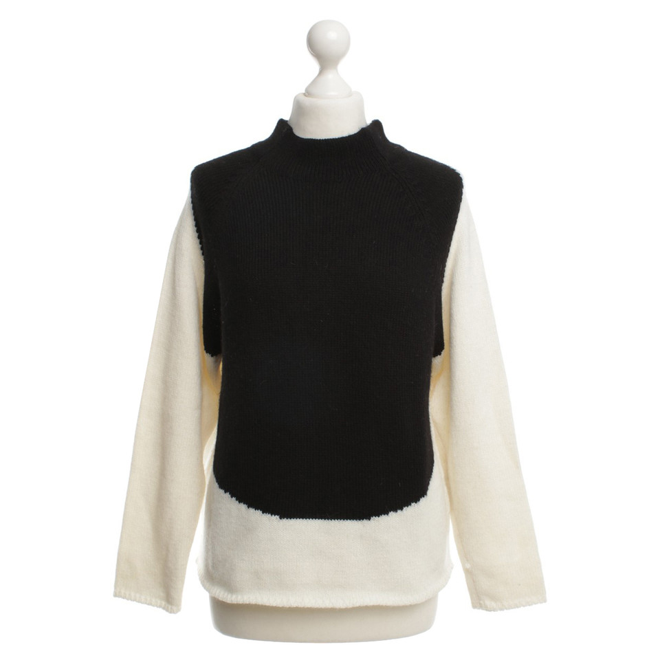 Drykorn Knit sweater in Black / White