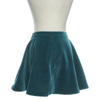 Moschino Love Skirt Cotton in Petrol