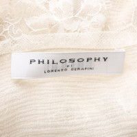 Philosophy Di Lorenzo Serafini Oberteil aus Seide in Beige