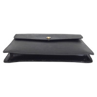 Louis Vuitton "Pochette Montaigne Epi Leather" in black