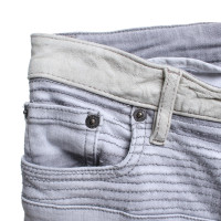 Maje Gray jeans with leather details