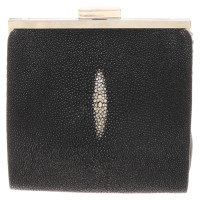 Aigner clutch made of stingray leather