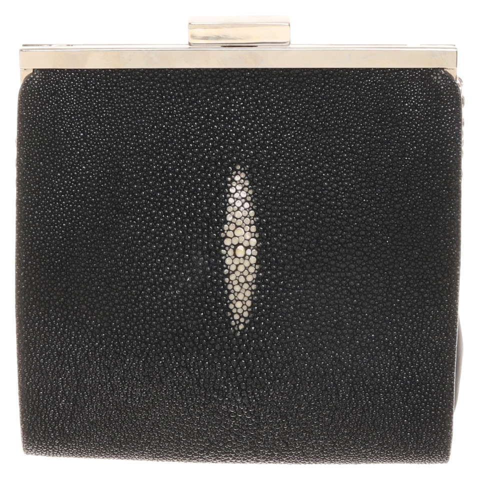 Aigner clutch made of stingray leather