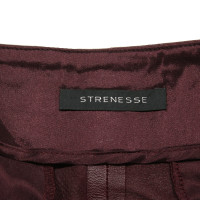 Strenesse Paio di Pantaloni in Pelle in Bordeaux