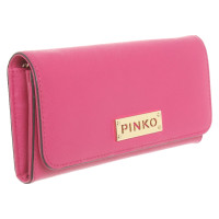 Pinko Sac à main/Portefeuille en Cuir en Rose/pink