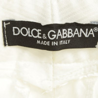 Dolce & Gabbana Anzughose in Creme