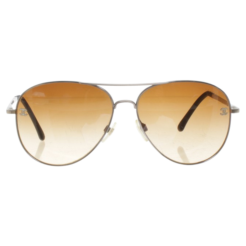 Chanel Aviator sunglasses in brown
