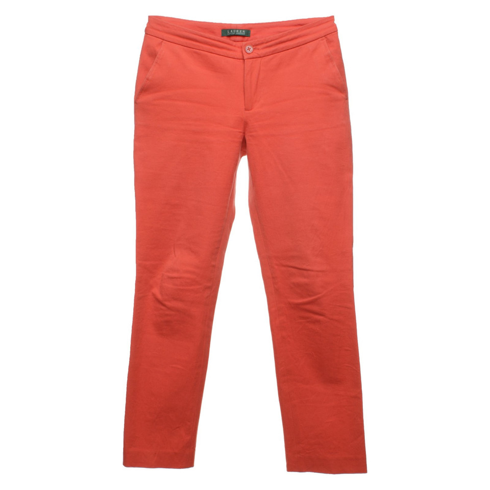 Ralph Lauren Paire de Pantalon en Coton en Orange