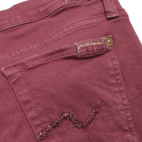 7 For All Mankind jean Skinny avec pierres décoratives