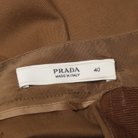 Prada A-line skirt in ocher