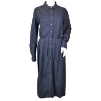 0039 Italy Kleid aus Baumwolle in Blau
