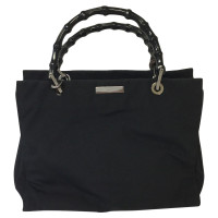 Christian Dior Handtasche aus Canvas in Schwarz