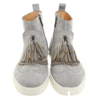 Santoni Sneakers aus Wildleder in Grau