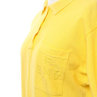 Fendi Kleid aus Baumwolle in Gelb