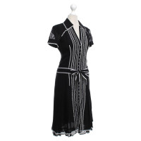 Karen Millen Silk dress in black and white