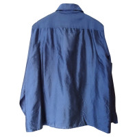 Max Mara Top Silk in Blue