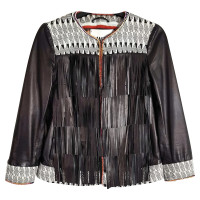 Bazar Deluxe Fringed leather jacket