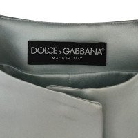 Dolce & Gabbana Blauw zijden geborduurd jack
