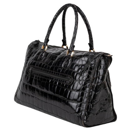 Brand Unique Handtasche aus Leder in Schwarz