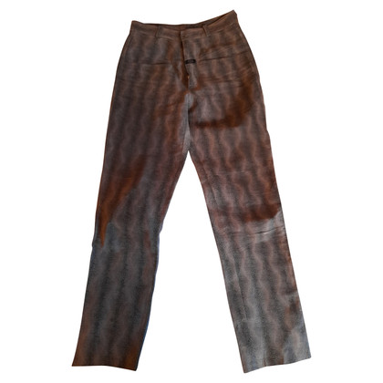 Closed Trousers Leather in Grey