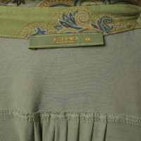 Etro Groene Paisley patroon jurk