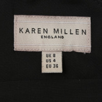 Karen Millen Kleid in Schwarz mit Stickerei