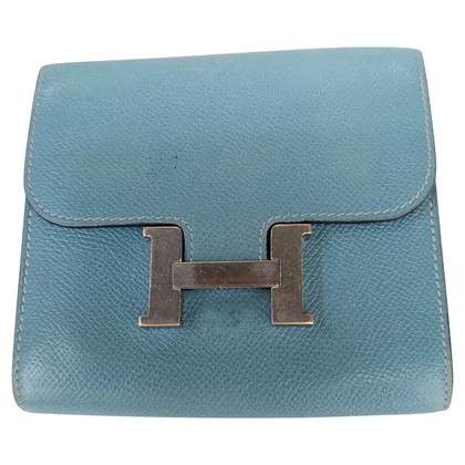 Hermès Constance Wallet Leather in Turquoise